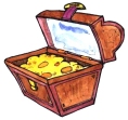 Chest image for kids' pirate party game