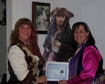 Davy Jones' Locker – Esmeralda collects her winnings 
											– Nora Francis