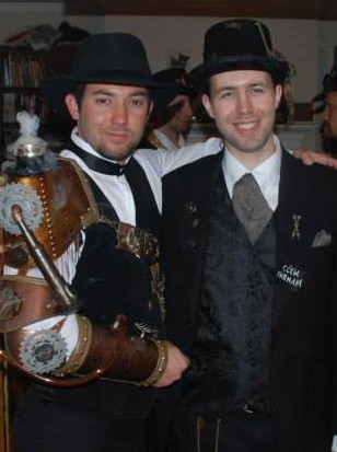 Way out West, steampunk style – Clem and Elijah 
											– J Yu