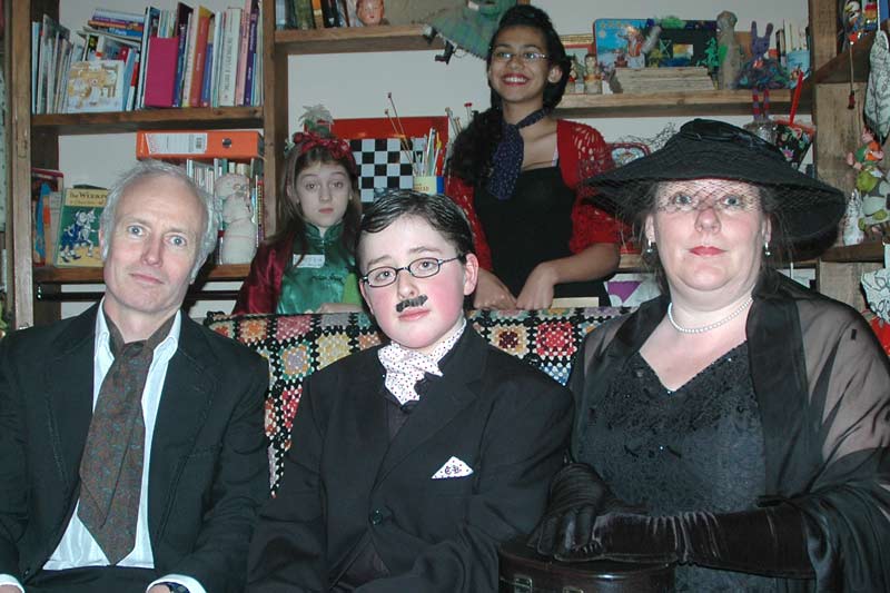 The Night before Christmas – looking formal for the camera 
								– Juju Vail