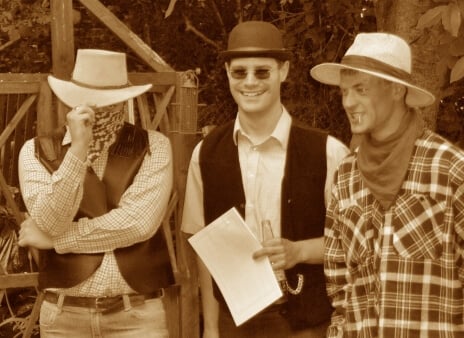 Way out West – Doc Faraday, Judge Paulson and Slick O'Hare 
											– Kay Lovell