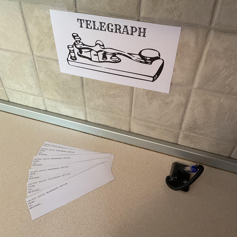 Way out West – telegraph office 
											– Michaela Mrázová