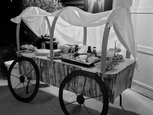 Way out West – chuck wagon 
											– Colleen Giles Shepherd