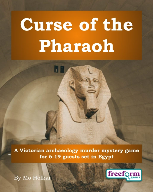 Curse of the Pharaoh – a murder mystery game from Freeform Games