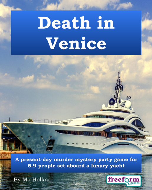 Death in Venice – a murder mystery game from Freeform Games