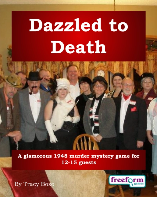 Dazzled to Death – a murder mystery game from Freeform Games