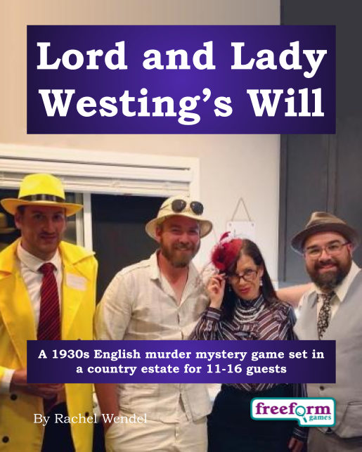Lord and Lady Westing's Will – a murder mystery game from Freeform Games
