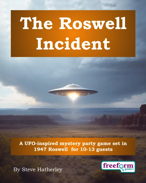 The Roswell Incident – a murder mystery game from Freeform Games