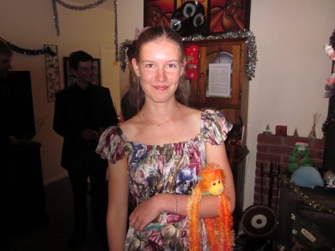 The Night before Christmas – Tracy and her monkey 
								– Terence Smith