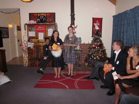The Night before Christmas – Priscilla making an announcement 
								– Terence Smith