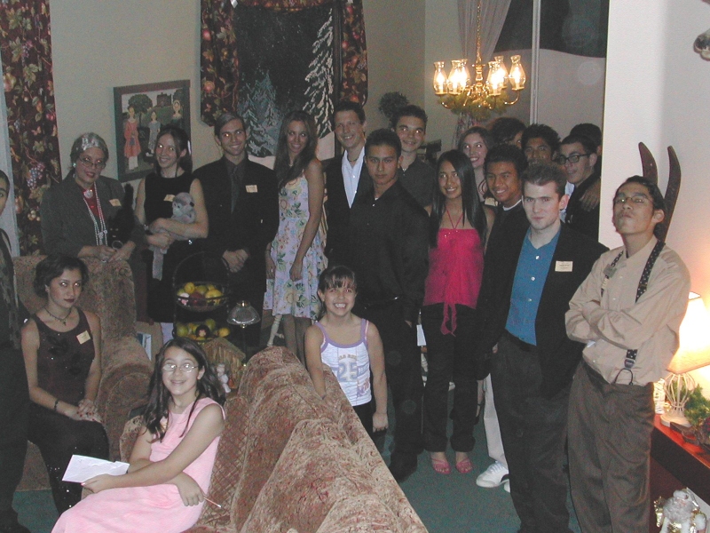 The Night before Christmas – group photo 
								– Nancy Bates