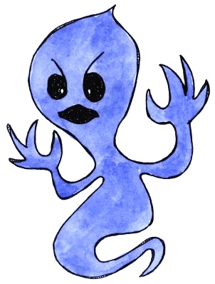 Blue ghost from Monster Mash