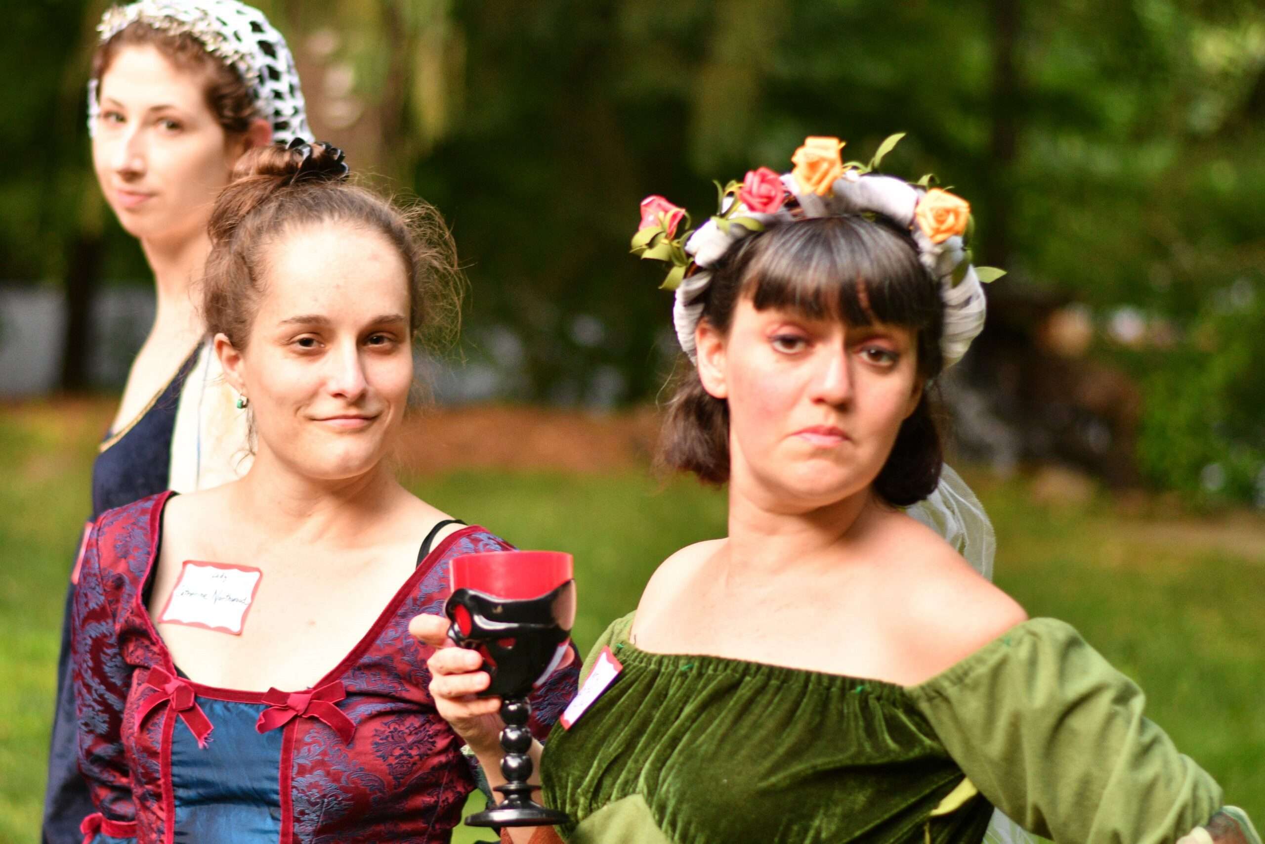 People in Elizabethan costume playing Court in the Act
