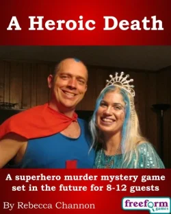 Cover to our A Heroic Death murder mystery game.