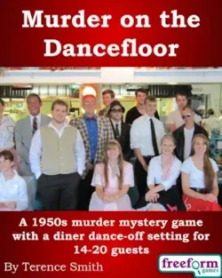 Cover to Murder on the Dancefloor, a murder mystery game.