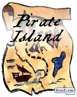 Cover to Pirate Island, a party game.