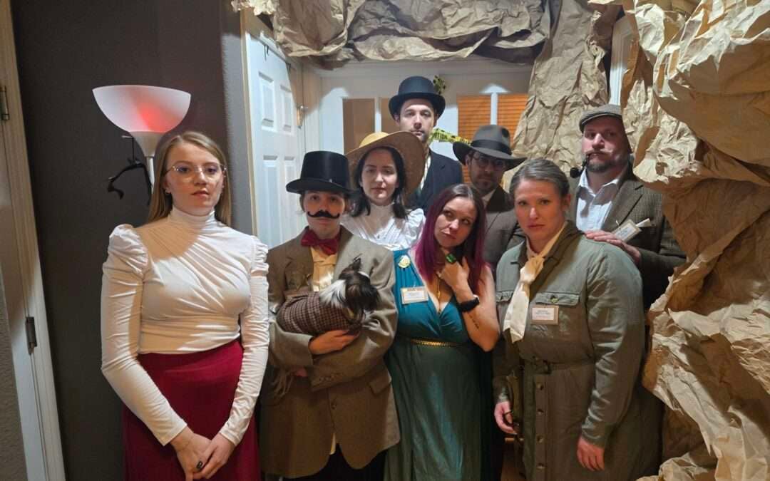 Way out West murder mystery party photos