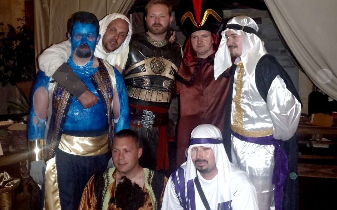 Arabian Nights murder mystery party photos