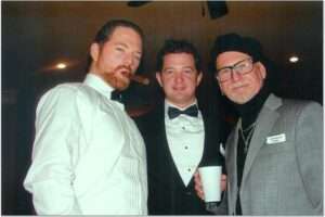 Customers in smart formal wear for our Casino Fatale murder mystery game.