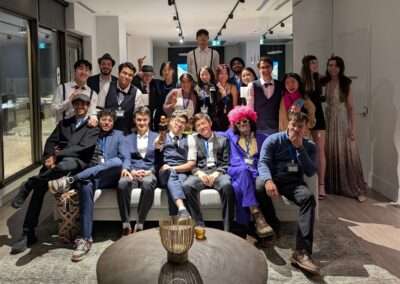 People dressed up for our A Speakeasy Murder murder mystery game.