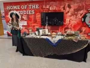 Pirate check in desk