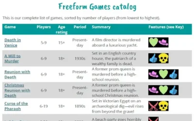 The Freeform Games catalog