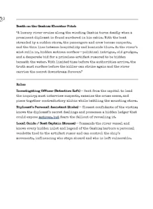 Script summary for Death on the Gambia