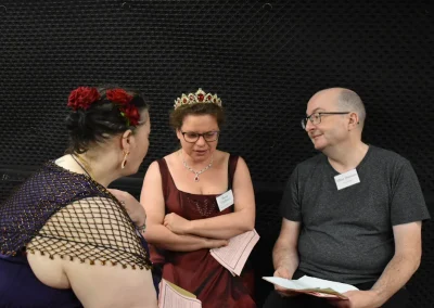 Playing our The Kiss of Death, a Gothic vampire Victorian murder mystery game.