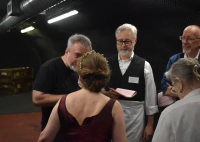 Playing our The Kiss of Death, a Gothic vampire Victorian murder mystery game.