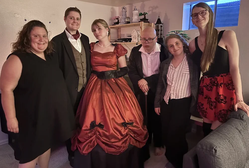 The Kiss of Death – murder mystery party photos