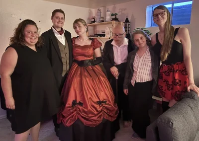 The Kiss of Death – murder mystery party photos
