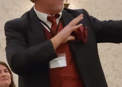 People playing our Way out West murder mystery party game