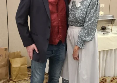 People playing our Way out West murder mystery party game