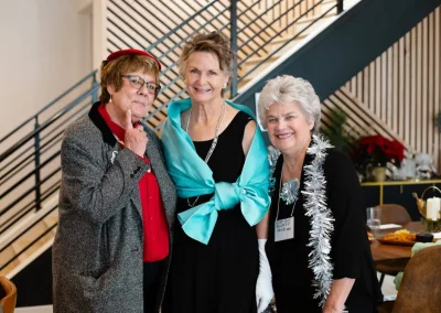 People playing our Dazzled to Death murder mystery party.