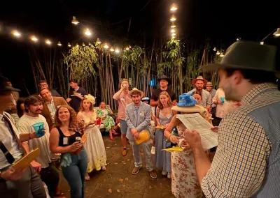 Playing Death at the Derby, our horse-racing-themed murder mystery game.