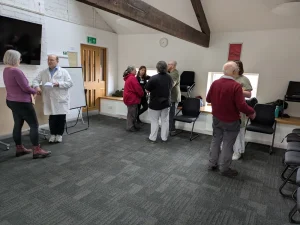 Playtesting A Haunting in Hartwick, our ghostly murder mystery game.