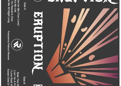 Cassette album cover for Backstage Business created by Filipe Tavares