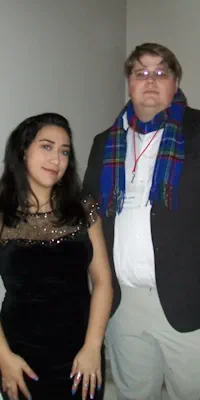 Playing our ghostly A Haunting in Hartwick murder mystery game.