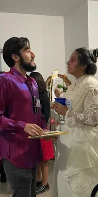 Playing our ghostly A Haunting in Hartwick murder mystery game.