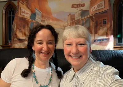 People playing our Way out West murder mystery game