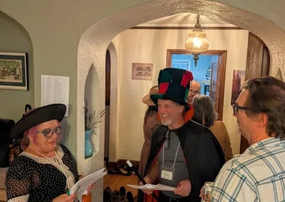 People playing our Way out West murder mystery game