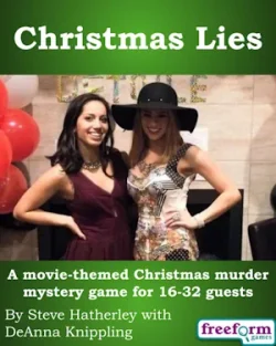 Cover to our Christmas Lies murder mystery game.