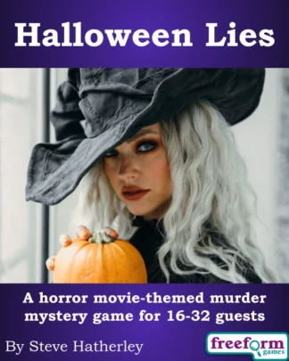 Cover to Halloween Lies murder mystery game