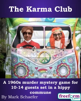 Cover to The Karma Club murder mystery game