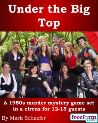 Cover to Under the Big Top murder mystery game